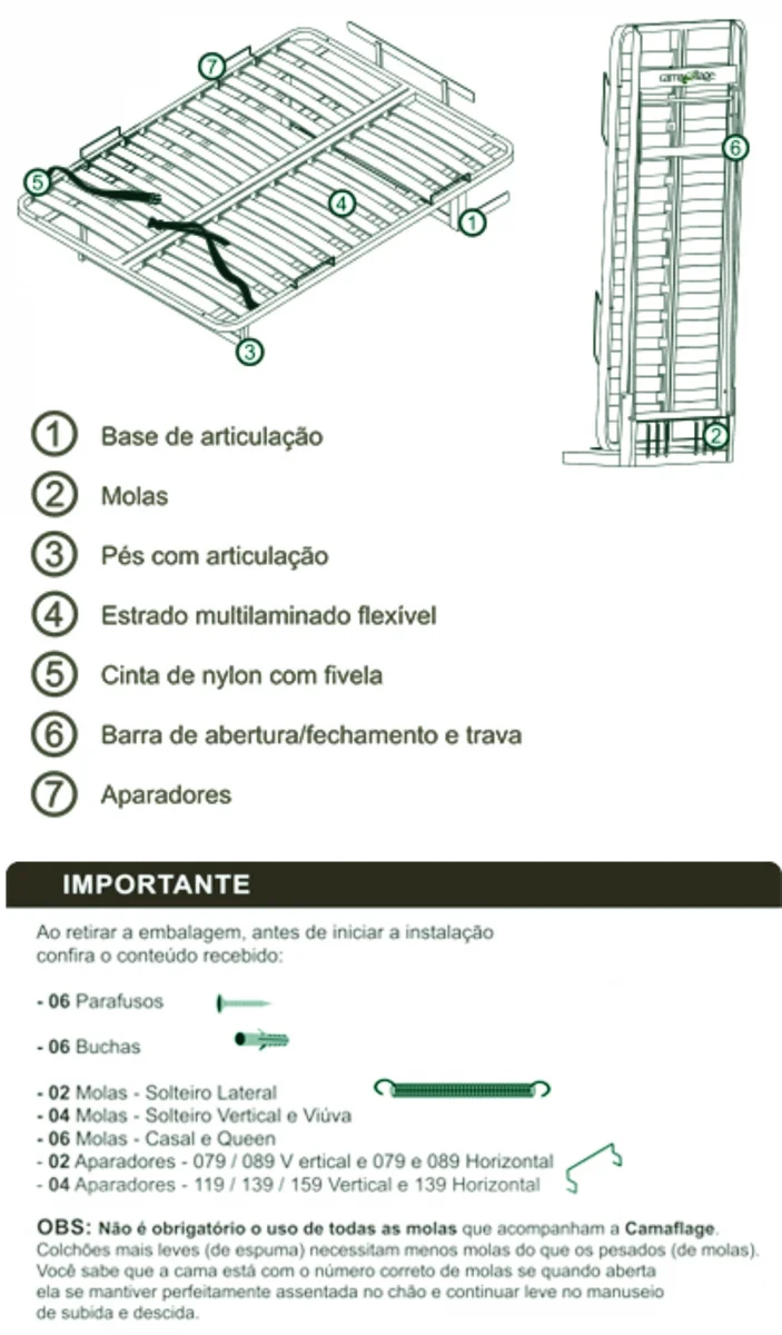 Cama Retrátil Camaflage
