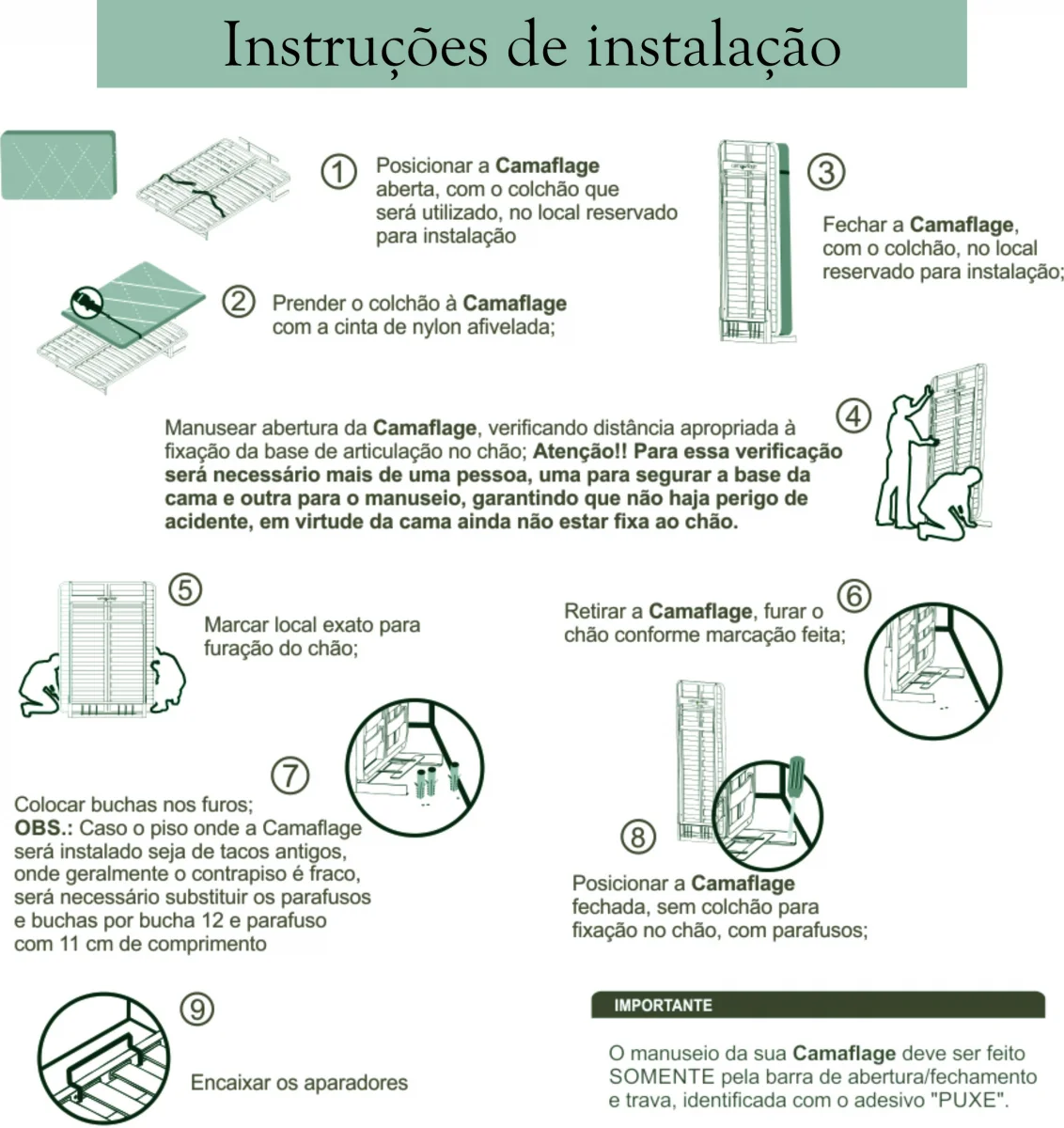 Cama Retrátil Camaflage